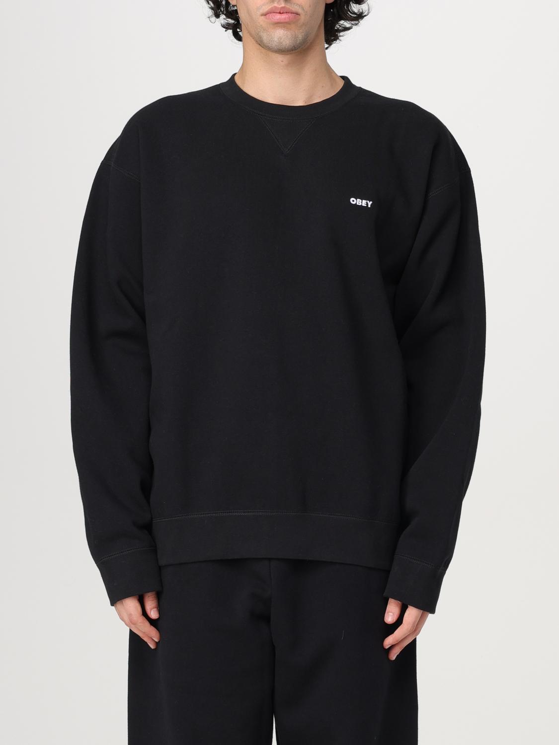 Shop Obey Sweatshirt  Men Color Black In Schwarz