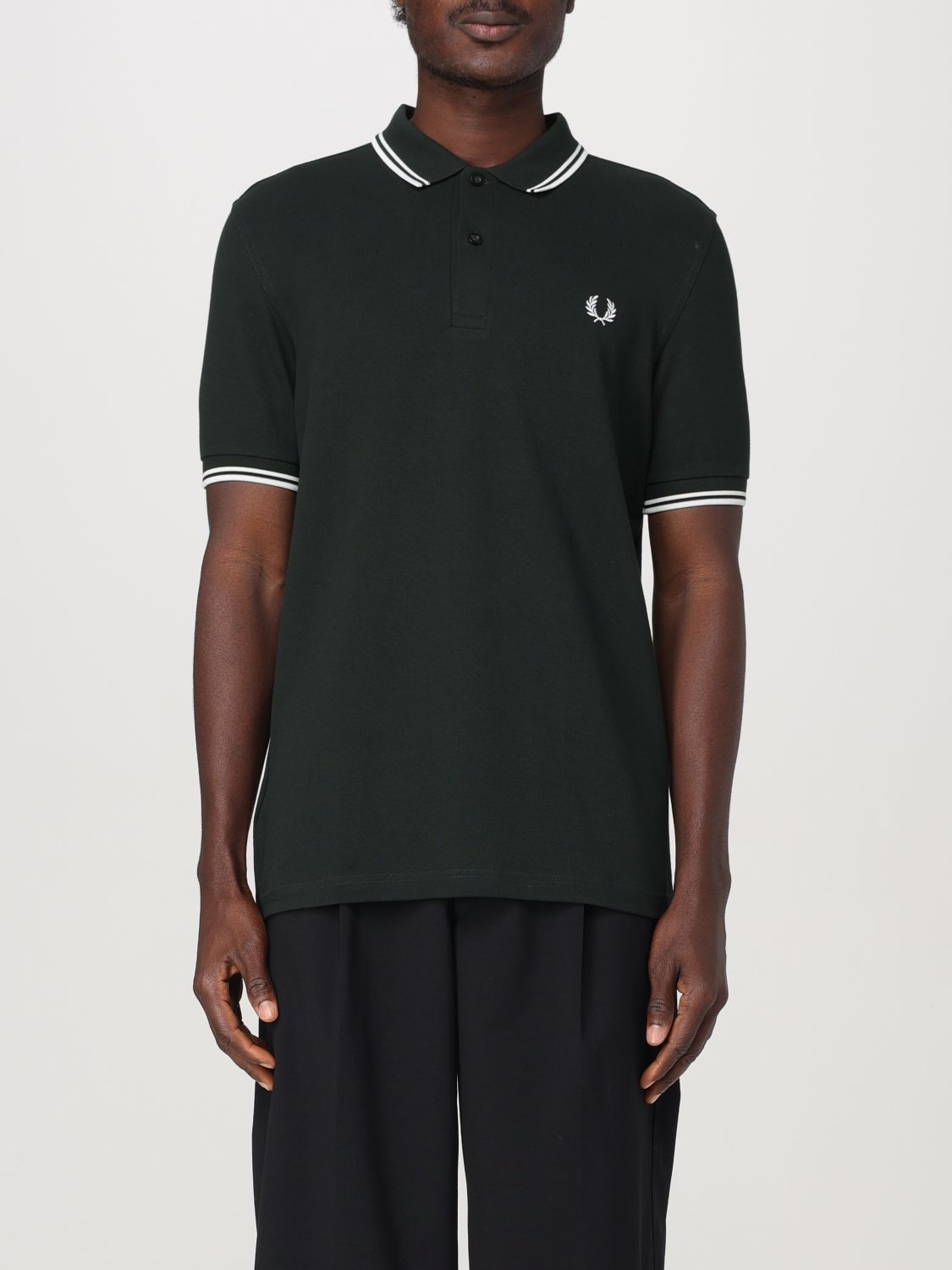 Shop Comme Des Garçons Polo Shirt Comme Des Garcons Men Color Green In Grün