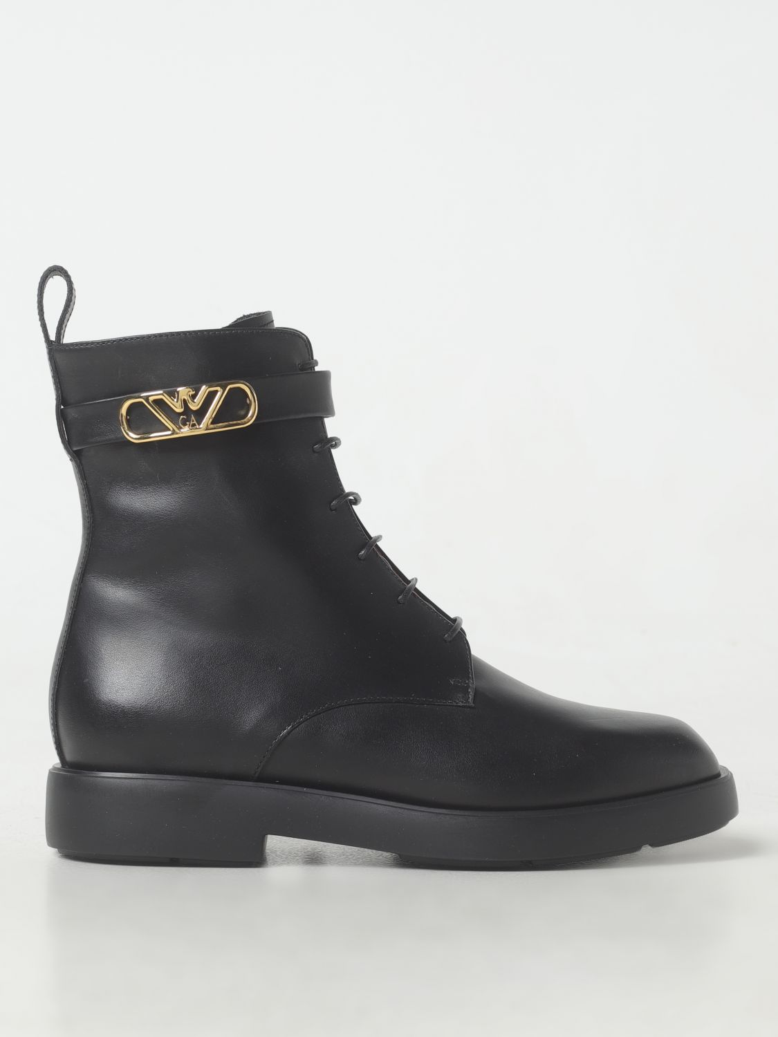 Flat Ankle Boots EMPORIO ARMANI Woman color Black