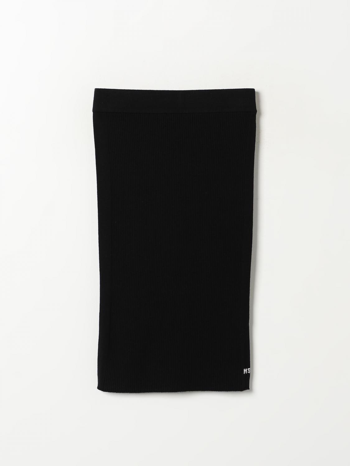 Shop Msgm Skirt Kids Kids Color Black In Schwarz