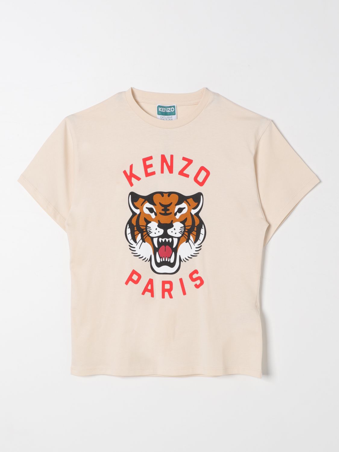 Shop Kenzo T-shirt  Kids Kids Color Sand