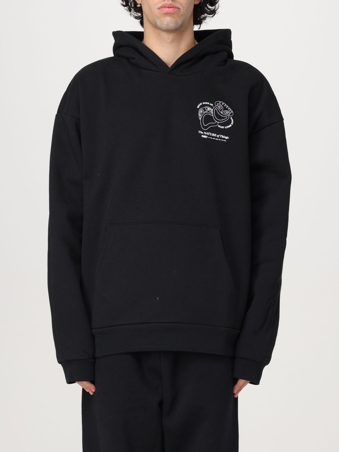 Shop Obey Sweatshirt  Men Color Black In Schwarz