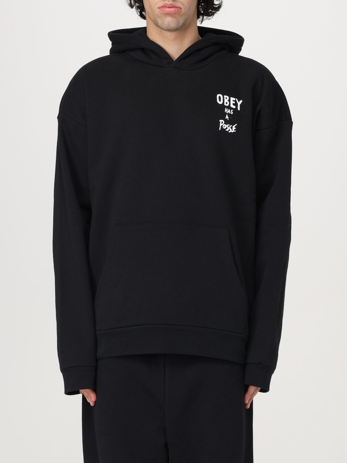 Shop Obey Sweatshirt  Men Color Black In Schwarz