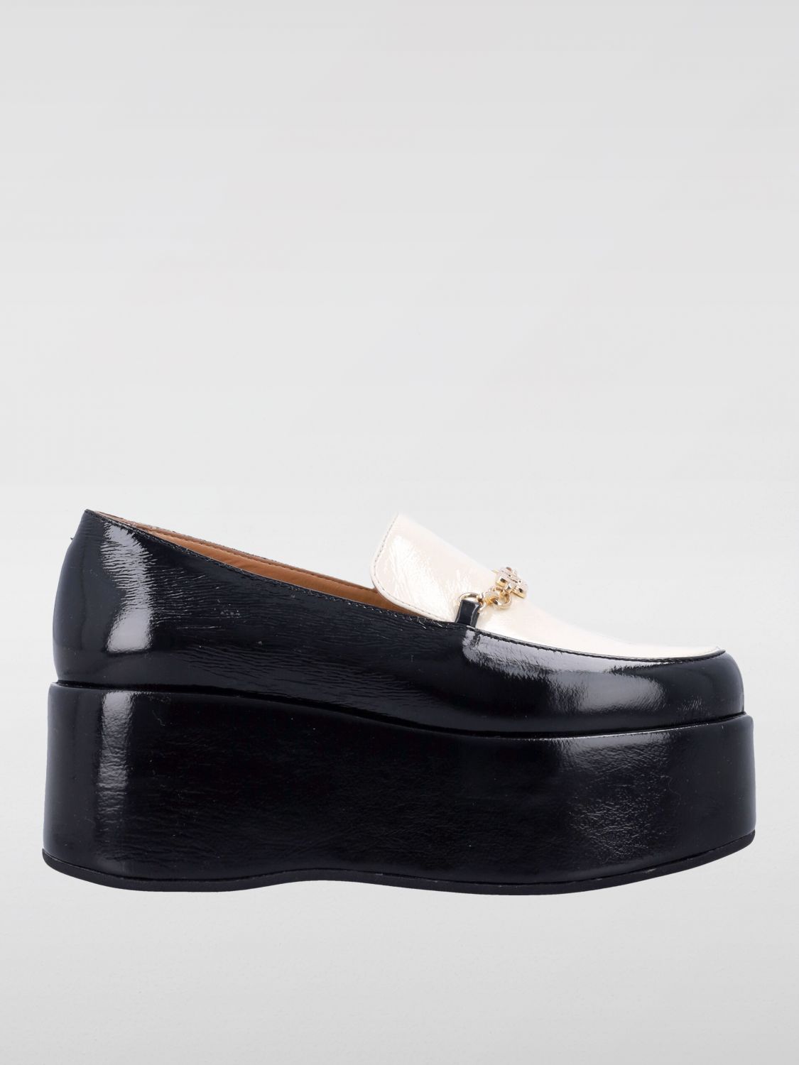 Shop Ganni Wedge Shoes  Woman Color Black In Schwarz