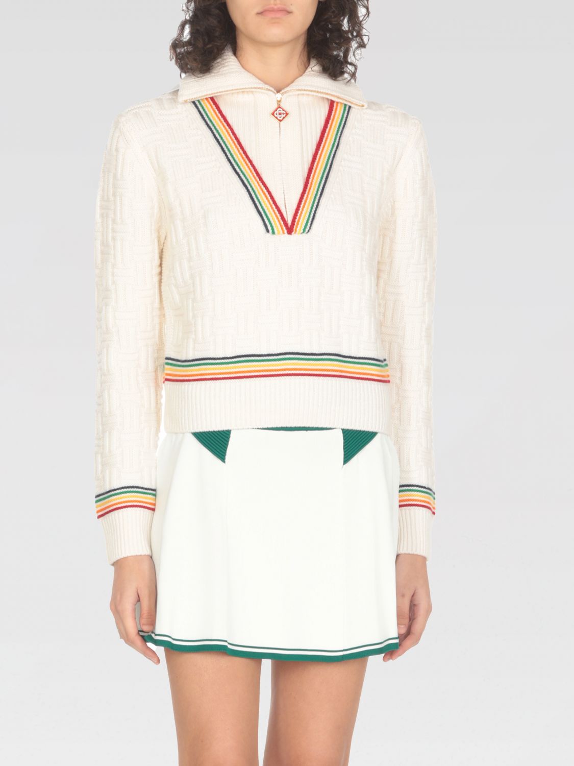 Casablanca Sweater  Woman Color Ivory