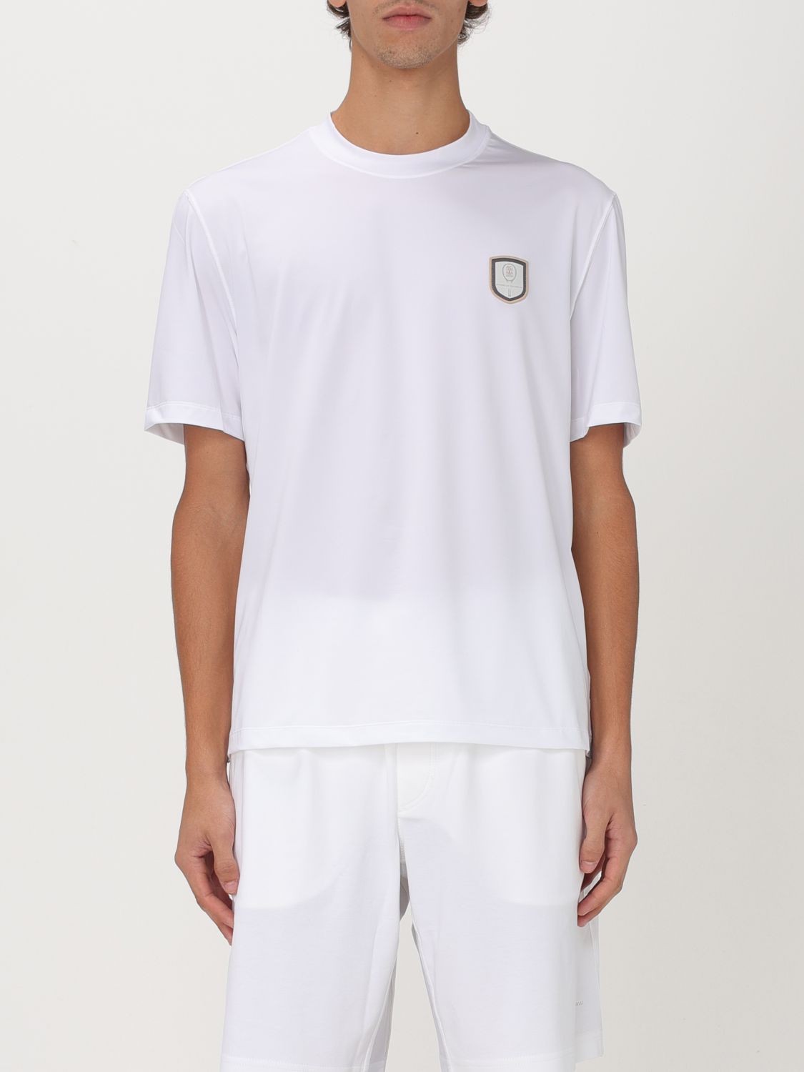 Shop Brunello Cucinelli T-shirt  Men Color White In Weiss