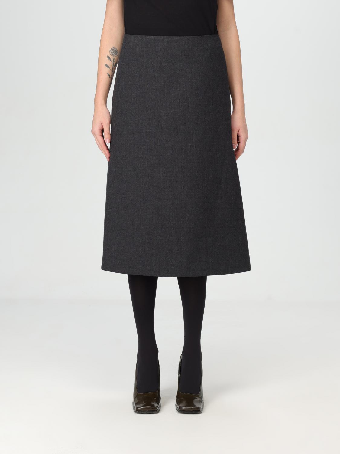 Skirt Woman color Charcoal - Jil Sander - Modalova