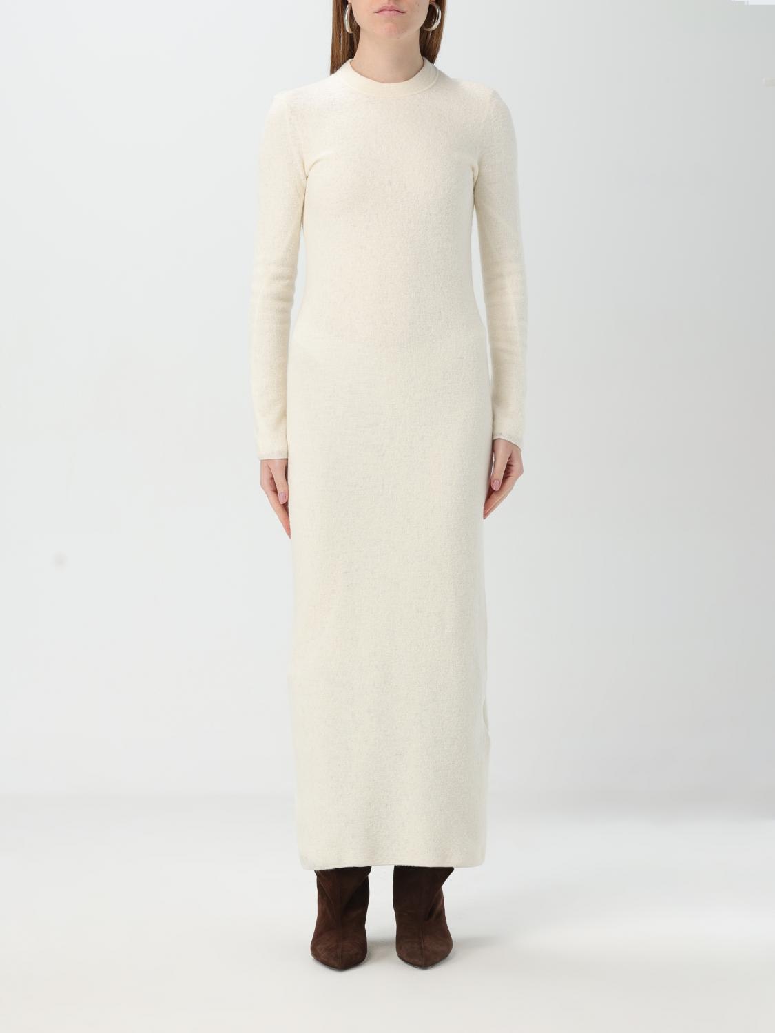 Jil Sander Dress Woman Color White In Weiss