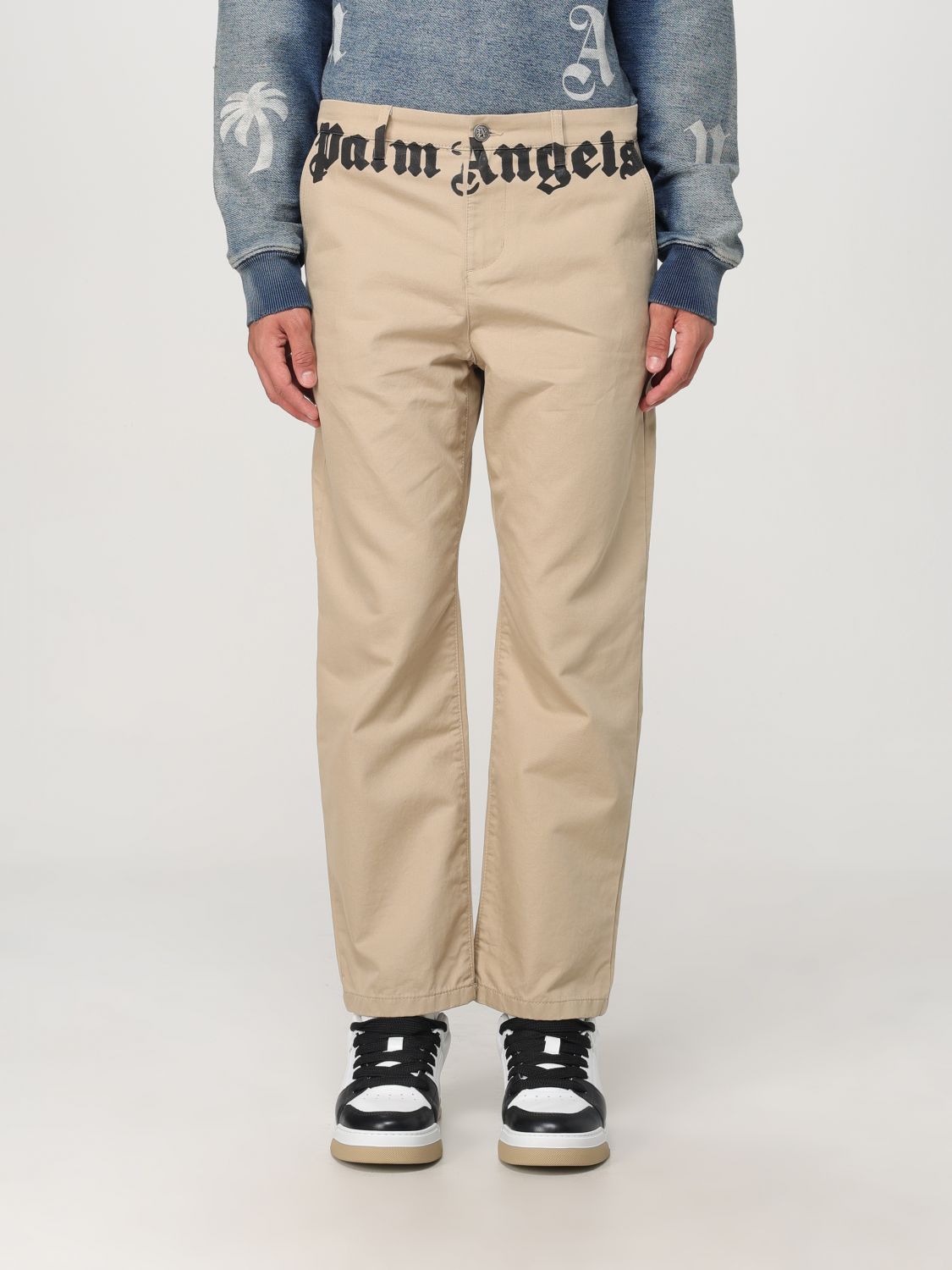 Palm Angels Pants  Men Color Beige