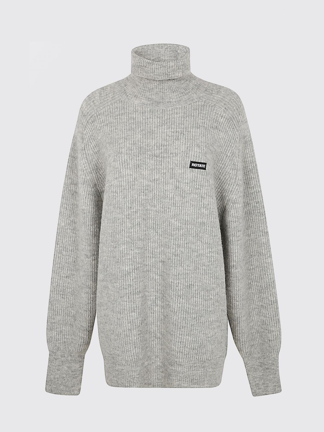 Rotate Birger Christensen Rotate Birgerchristensen Turtleneck Sweater In Gray