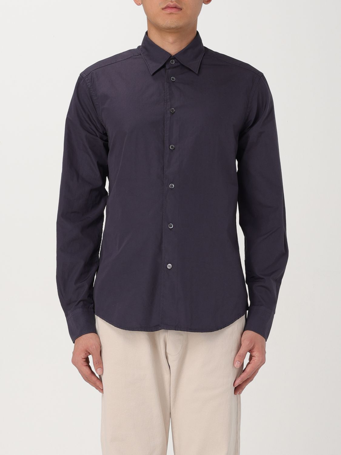 Shop Barena Venezia Shirt Barena Men Color Blue In Blau