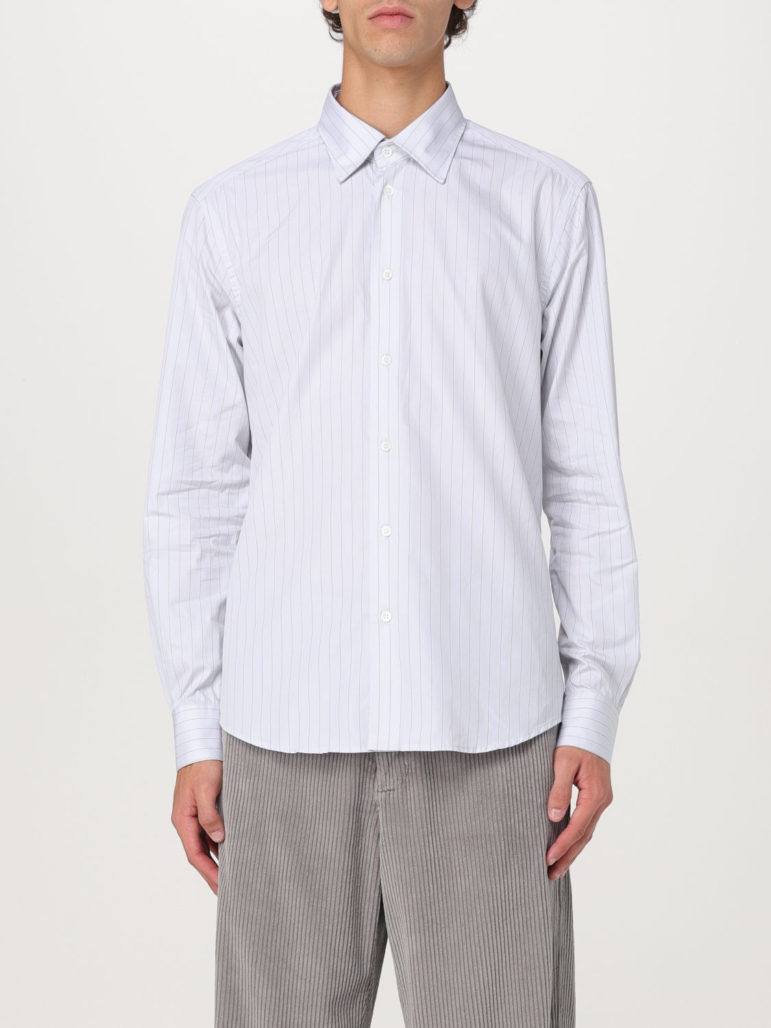 Shop Barena Venezia Shirt Barena Men Color Grey In Grau