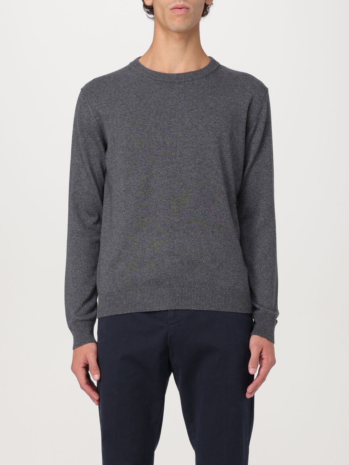 Shop Dondup Sweater  Men Color Charcoal