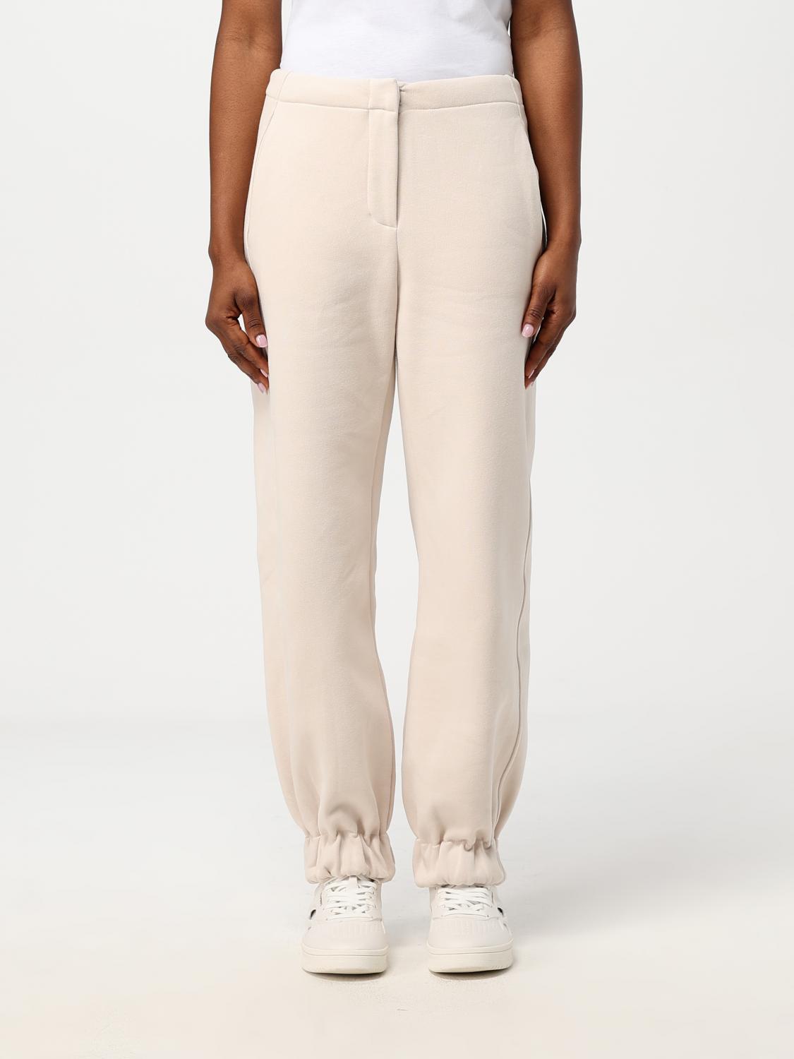 Shop Dondup Pants  Woman Color Beige