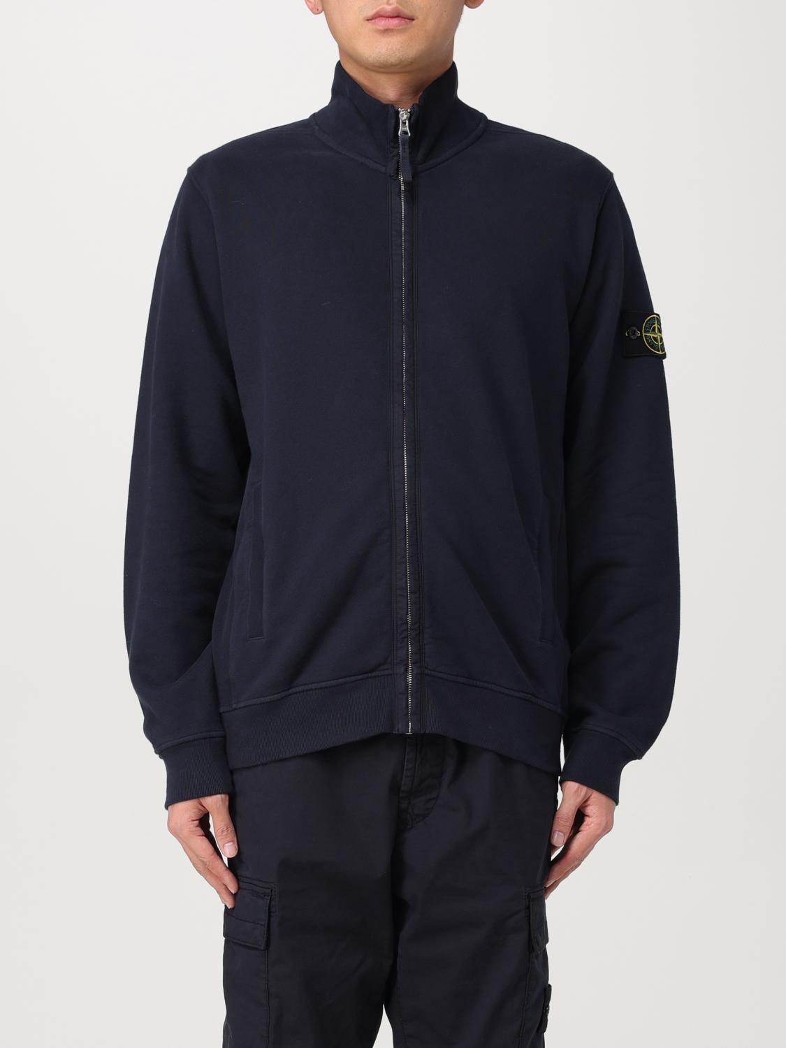 Shop Stone Island Sweatshirt  Men Color Blue In Blau