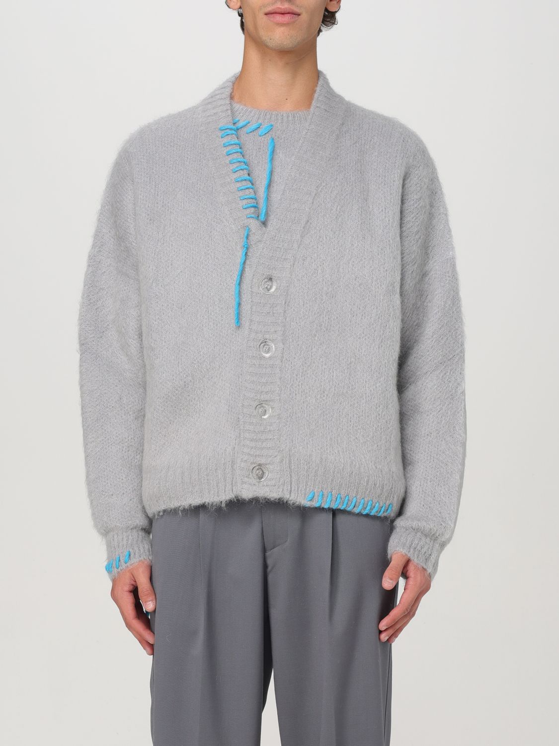 Shop Bonsai Sweater  Men Color Grey In Grau