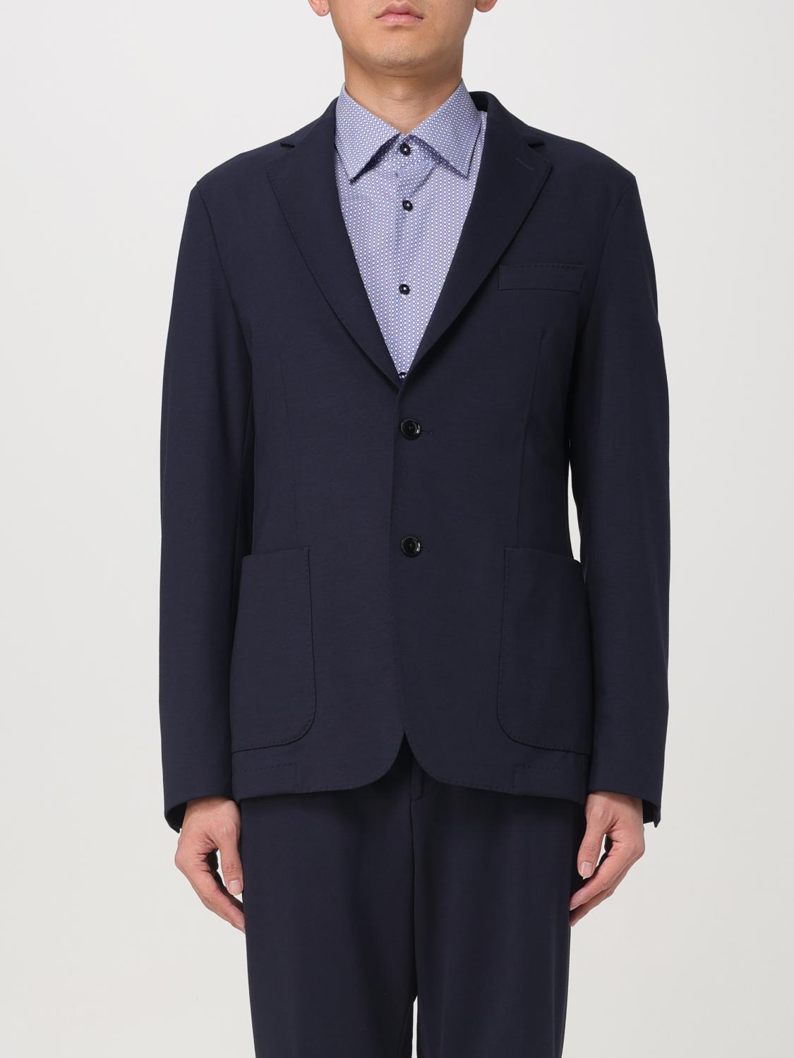 Hugo Boss Jacket Boss Men Color Blue In Blau