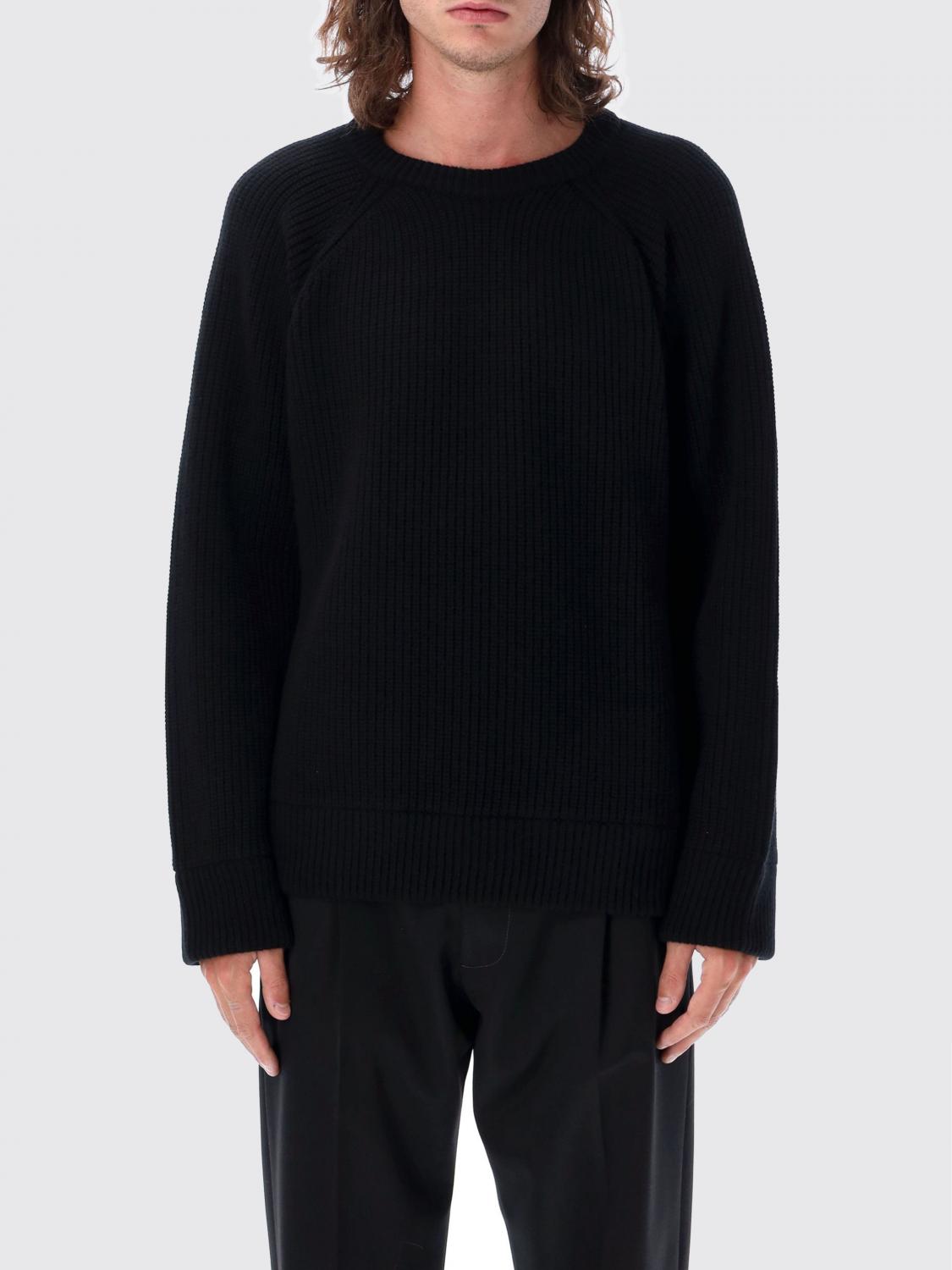 Valentino Men's Ribbed Sweater In Schwarz