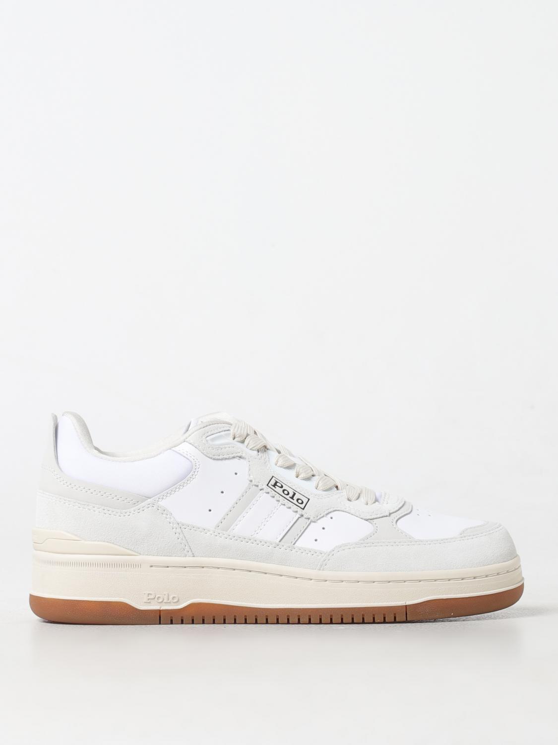 Polo Ralph Lauren Men's Masters Sport Lace Up Sneakers In Weiss