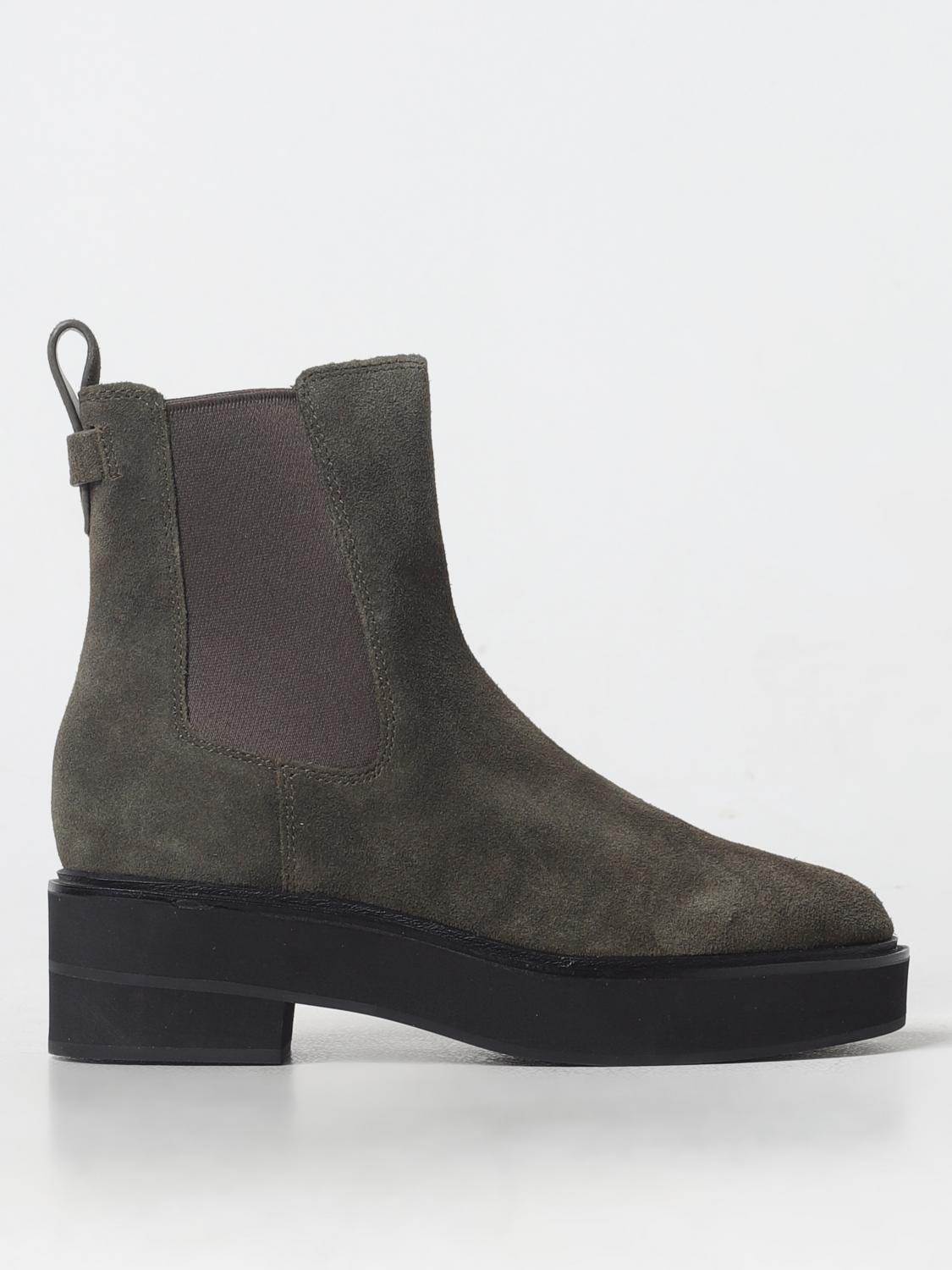 Polo Ralph Lauren Flat Ankle Boots  Woman Color Green In Grün