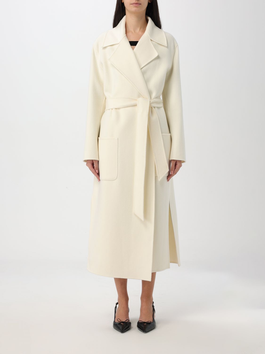 SIMONA CORSELLINI COAT SIMONA CORSELLINI WOMAN COLOR WHITE G27072001