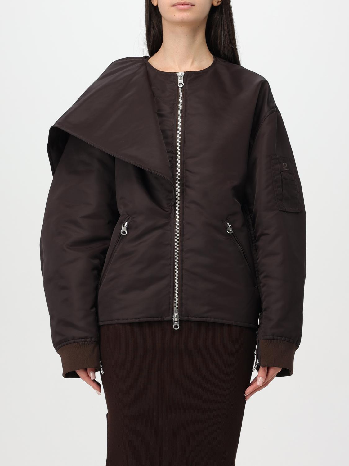 Courrèges Heritage Tailored Crepe-texture Midi Skirt In Braun