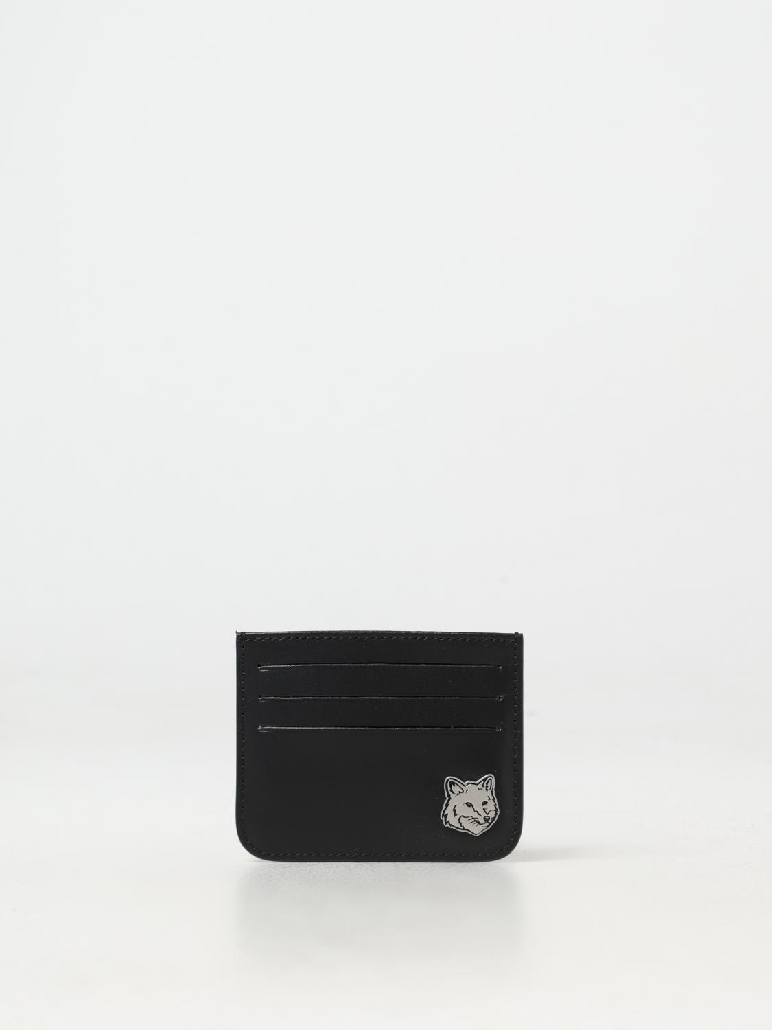 Maison Kitsuné Wallet  Men Color Black In 黑色