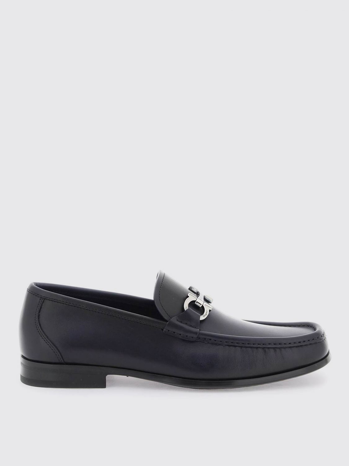 Shop Ferragamo Loafers  Men Color Blue In Blau