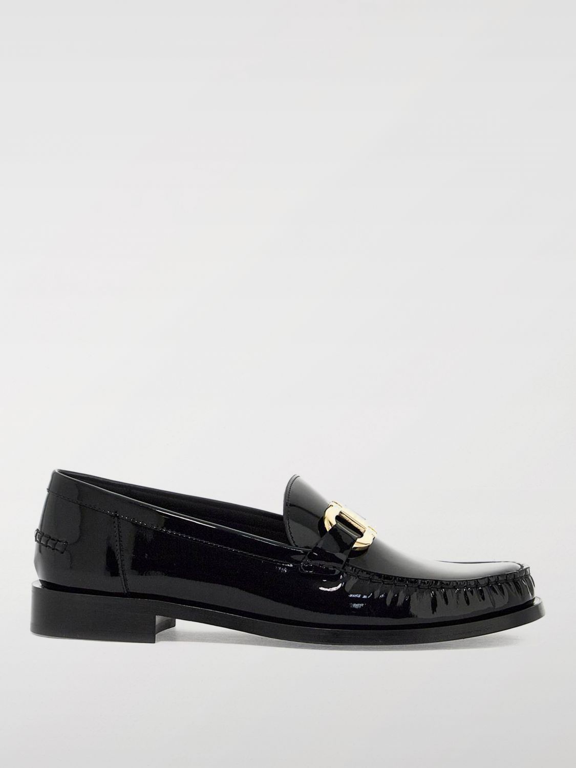 Shop Ferragamo Loafers  Woman Color Black In Schwarz