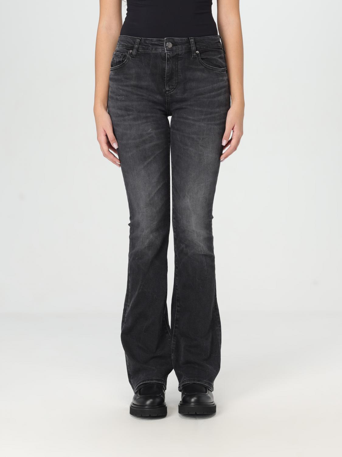 Shop Armani Exchange Jeans Woman Color Black In Schwarz