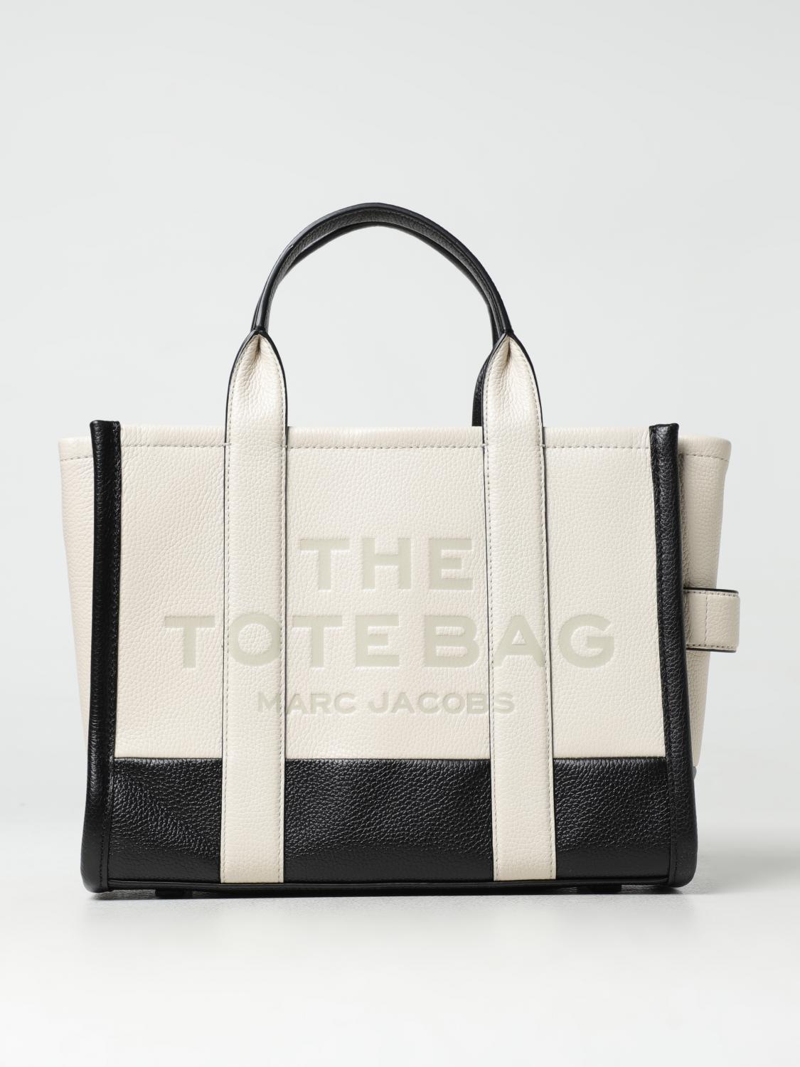 Marc Jacobs Tote In White Leather In Ivory