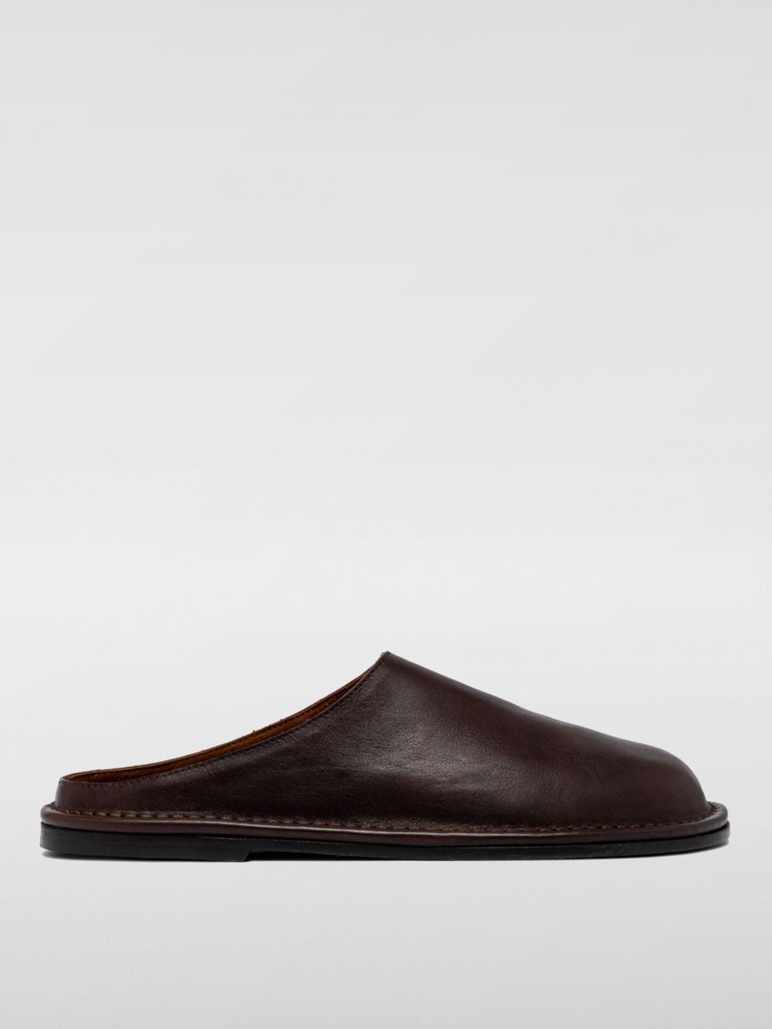 Buttero Round-toe Slippers In Ebony