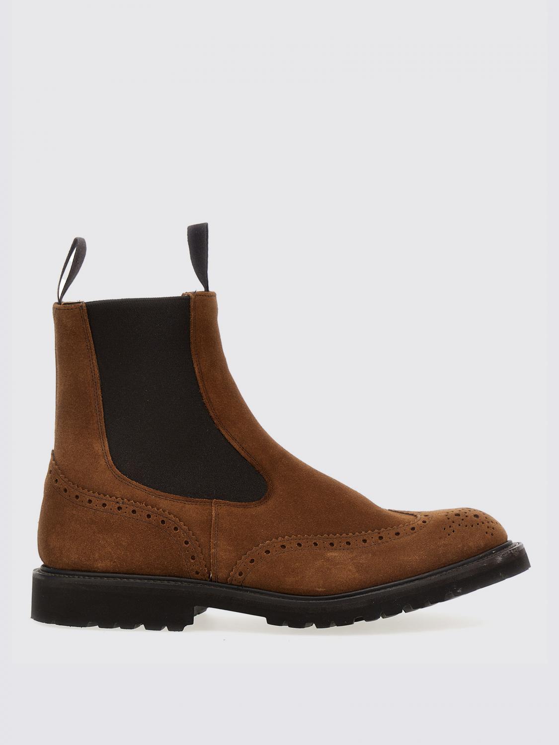 Tricker's 'henry' Ankle Boots Featuring Brogue Detailing In Braun