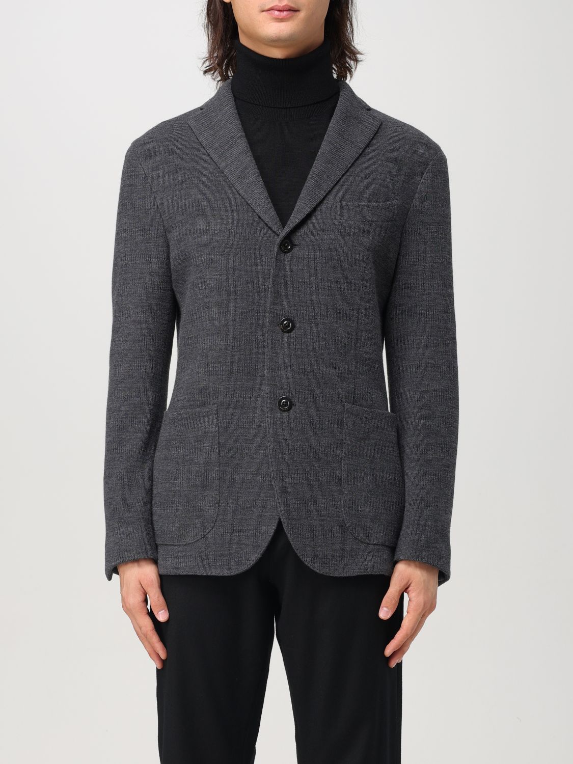 Shop Boglioli Blazer  Men Color Grey In Grau