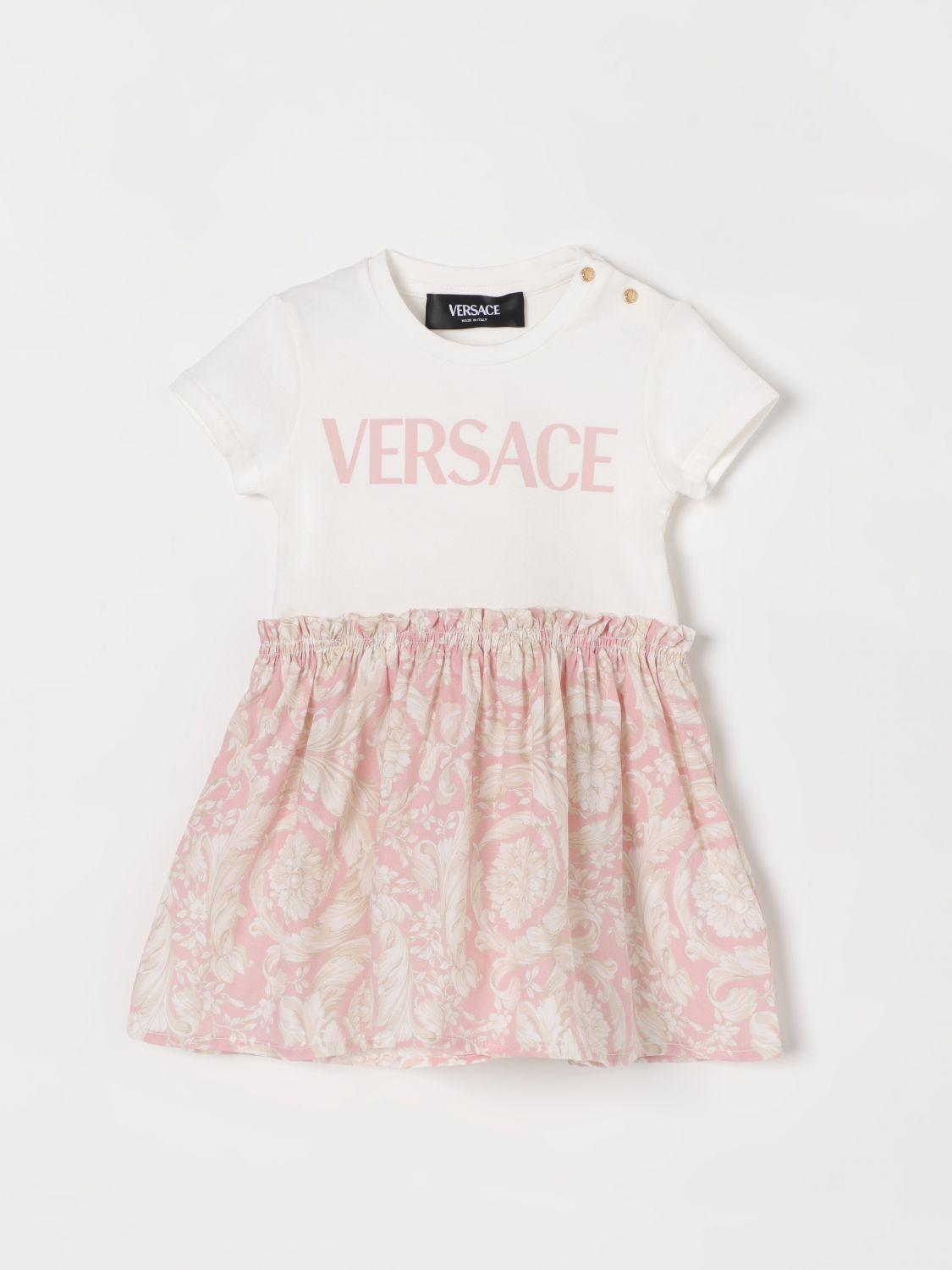 Shop Versace Romper  Kids Color White In Weiss