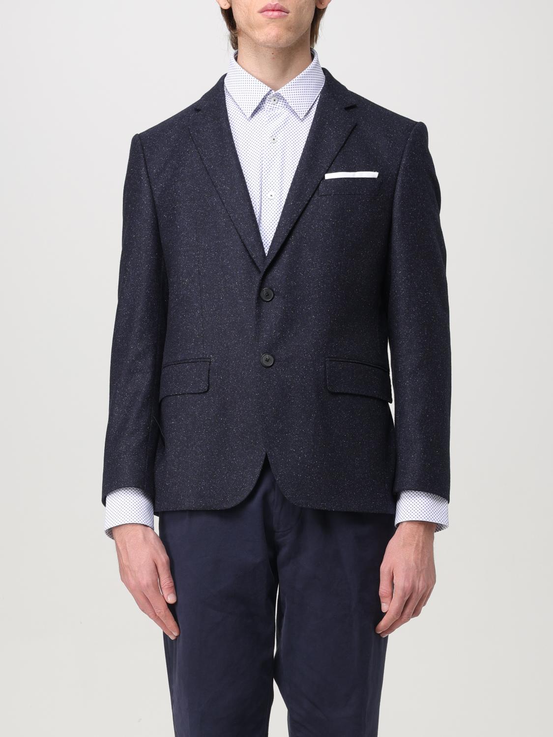 Hugo Boss Jacket Boss Men Color Blue In Blau