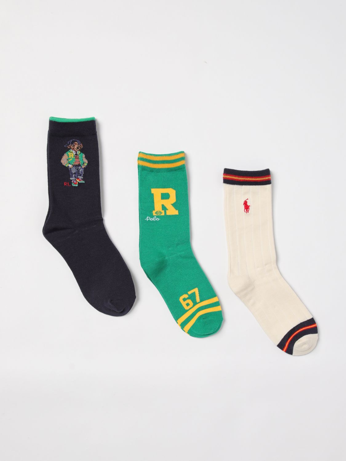 Polo Ralph Lauren Girls' Socks  Kids Color Multicolor In Bunt