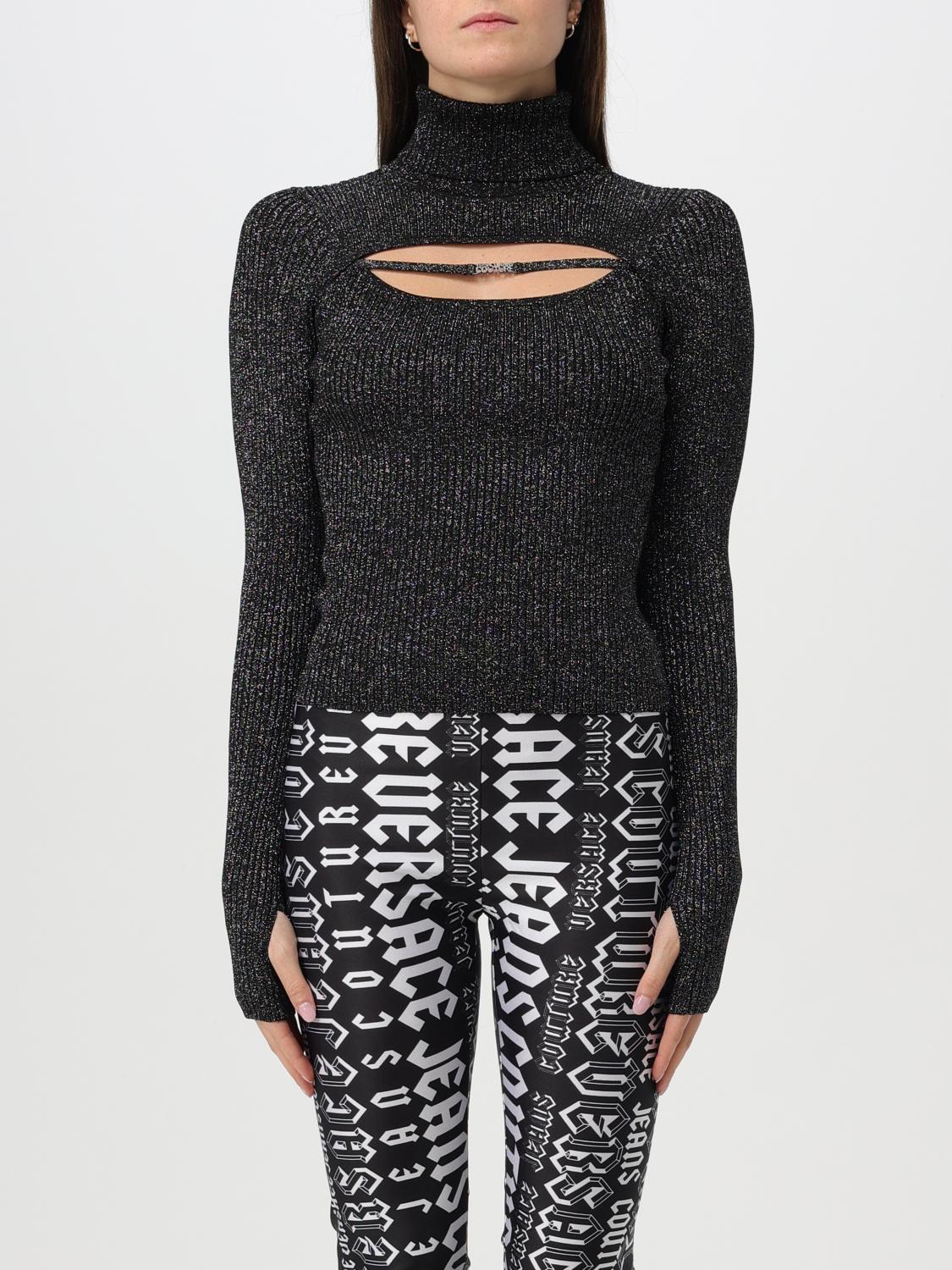 Versace Jeans Couture Sweater Woman Color Black In Schwarz