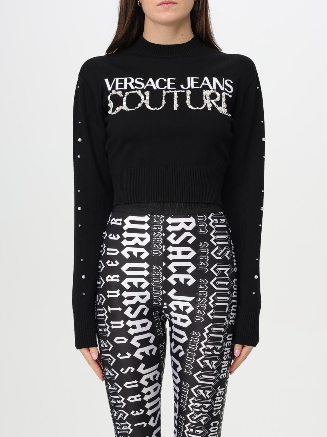 Versace Jeans Couture Sweater Woman Color Black In Schwarz