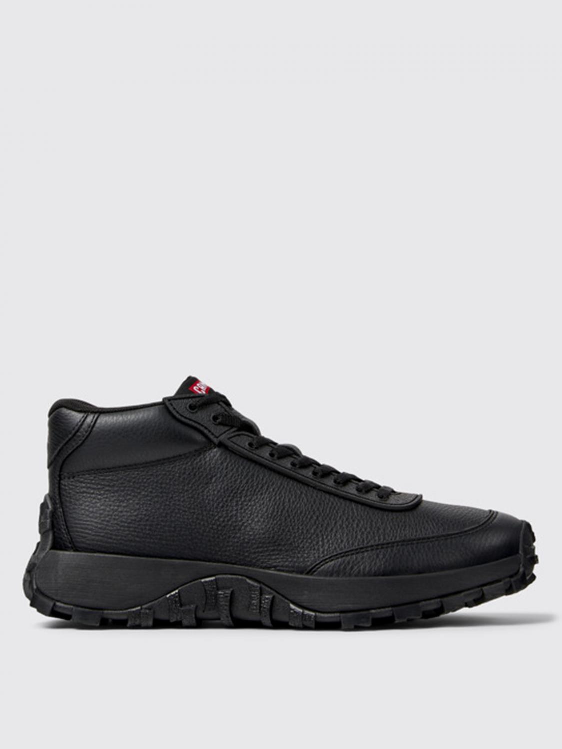 Camper Flat Ankle Boots Woman Color Black In Schwarz