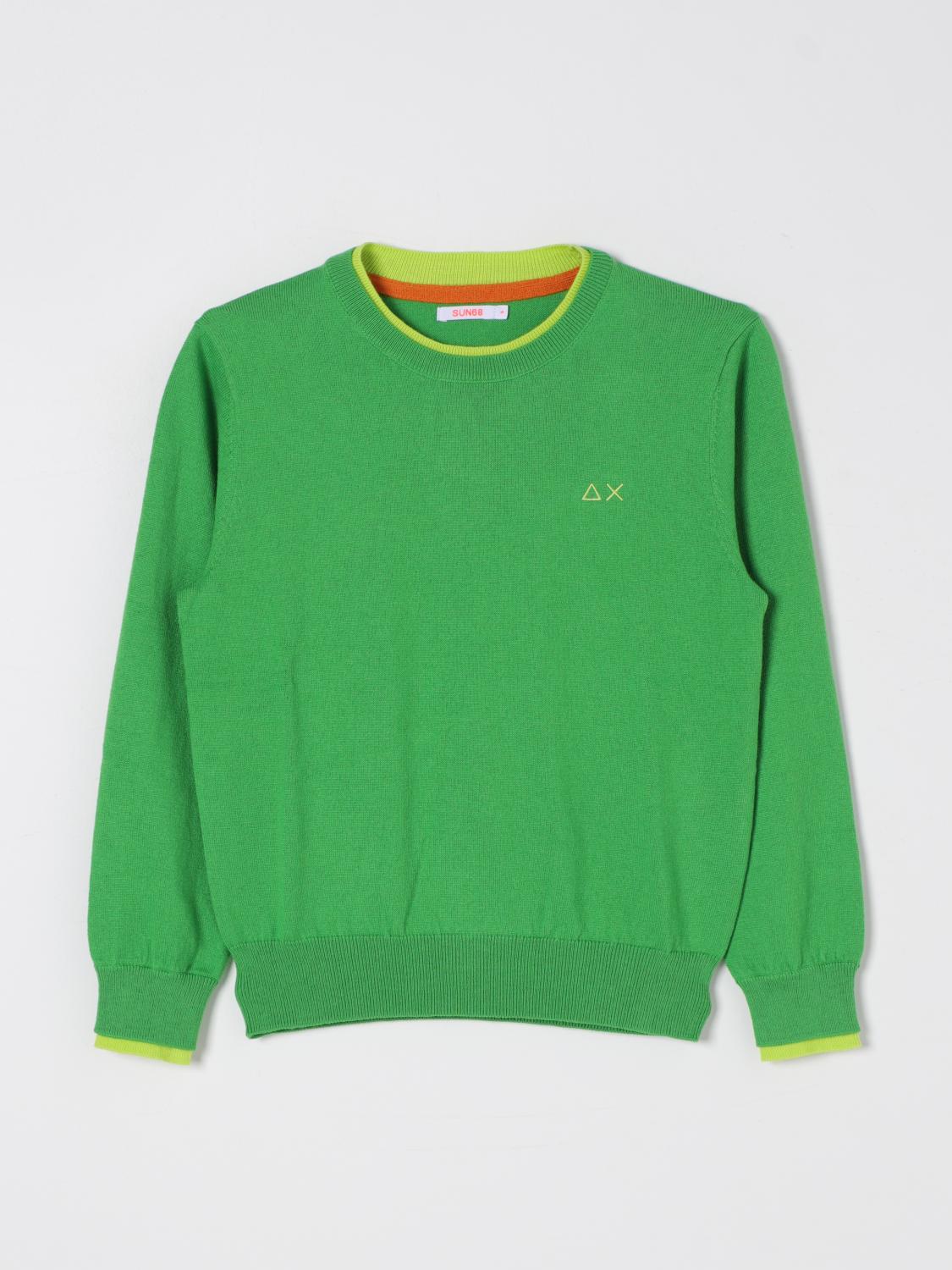 Sun 68 Sweater  Kids Color Green