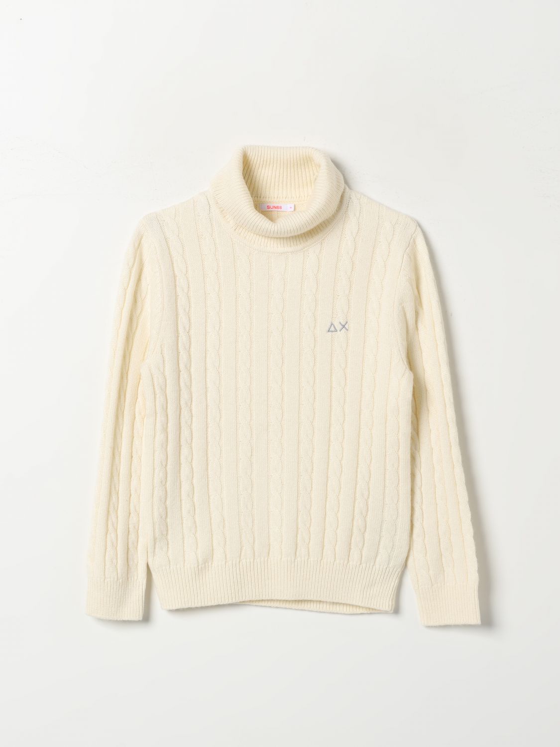 Shop Sun 68 Sweater  Kids Color White In Weiss