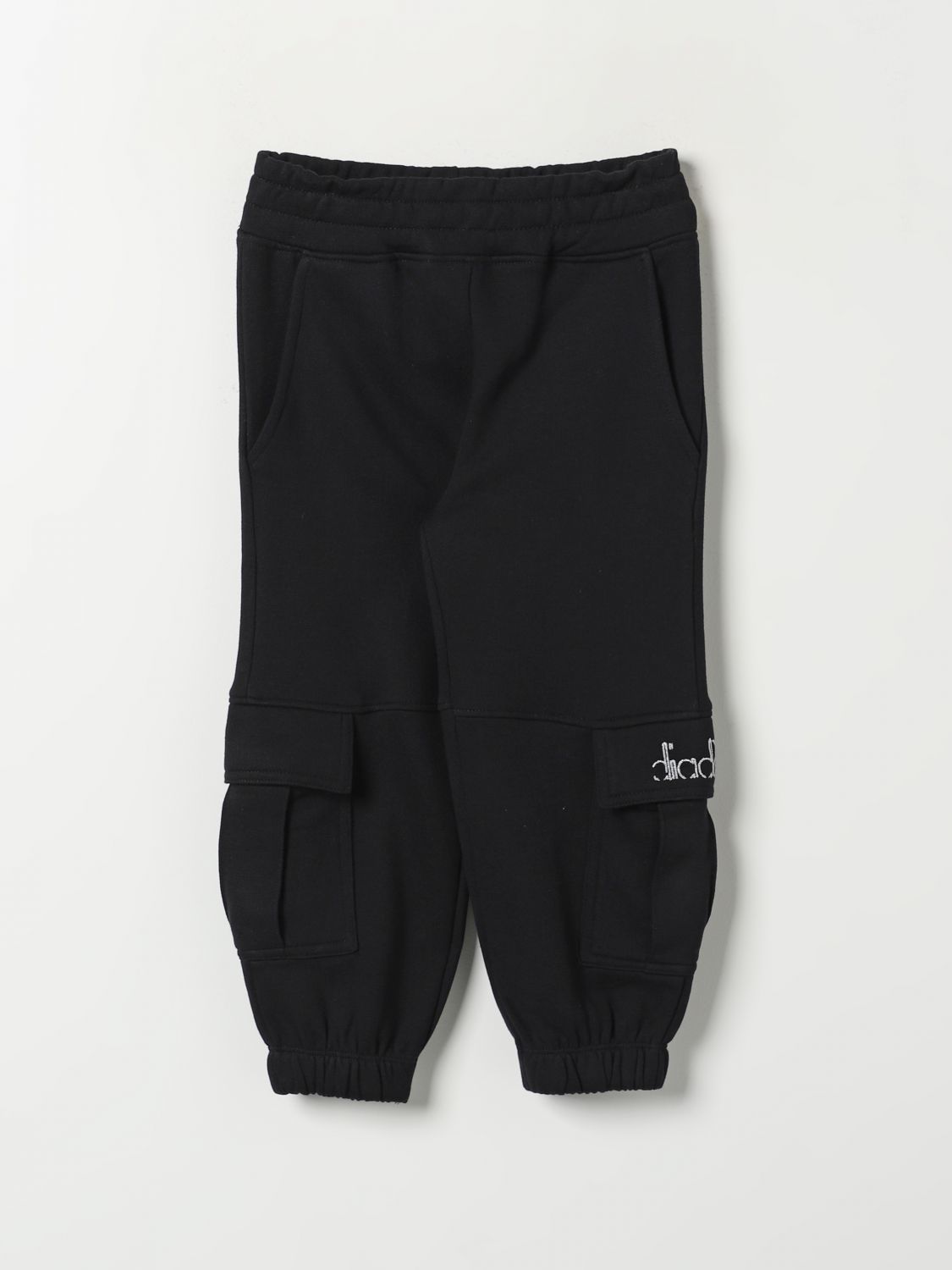 Shop Diadora Pants  Kids Color Black In Schwarz