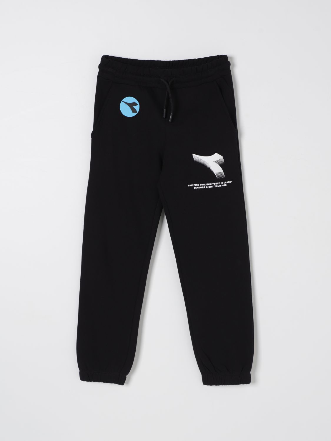 Diadora Pants  Kids Color Black In Schwarz