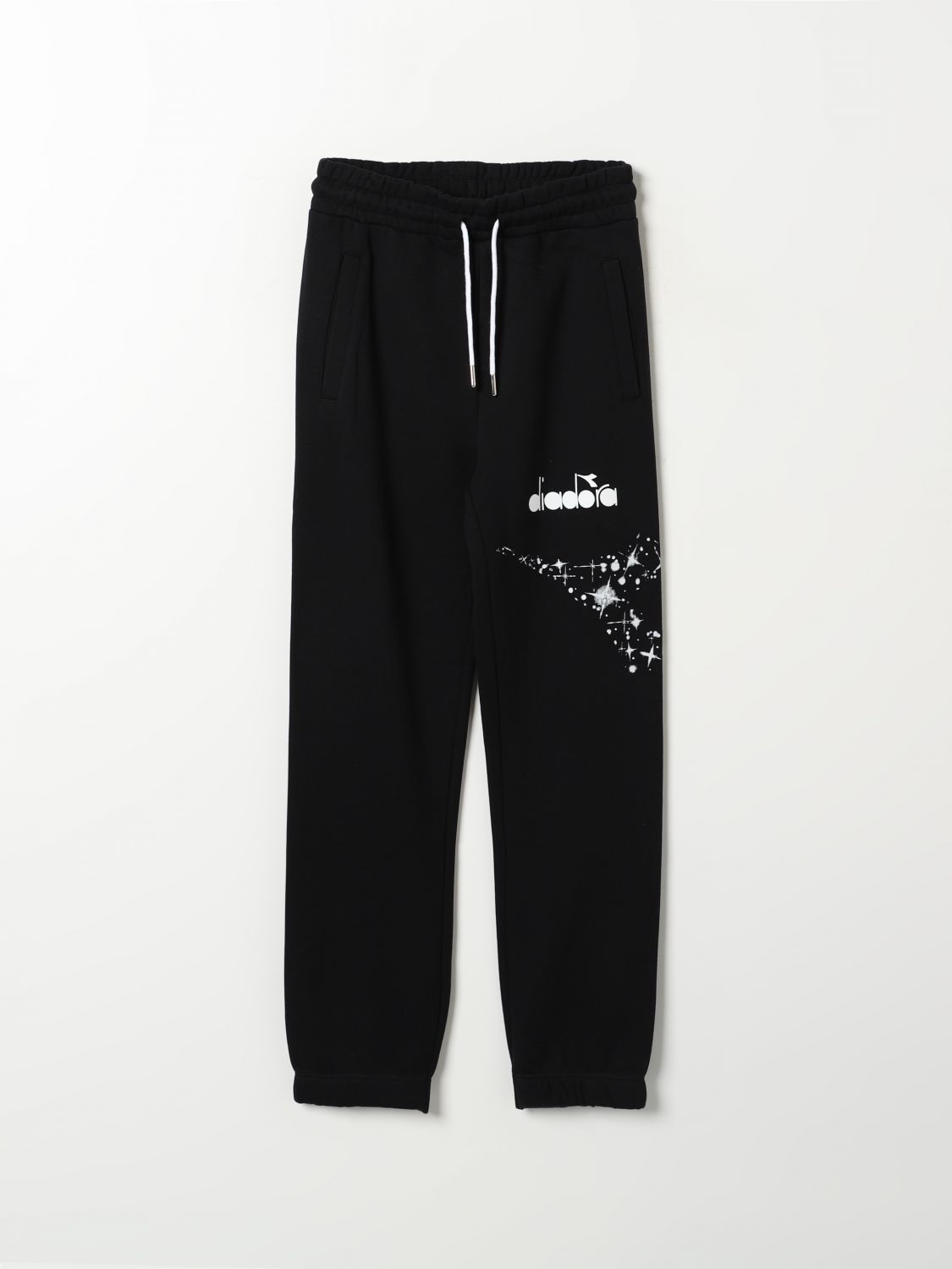 Shop Diadora Pants  Kids Color Black In Schwarz