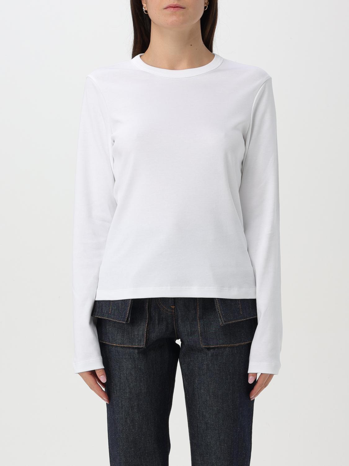 Shop Helmut Lang T-shirt  Woman Color White In Weiss