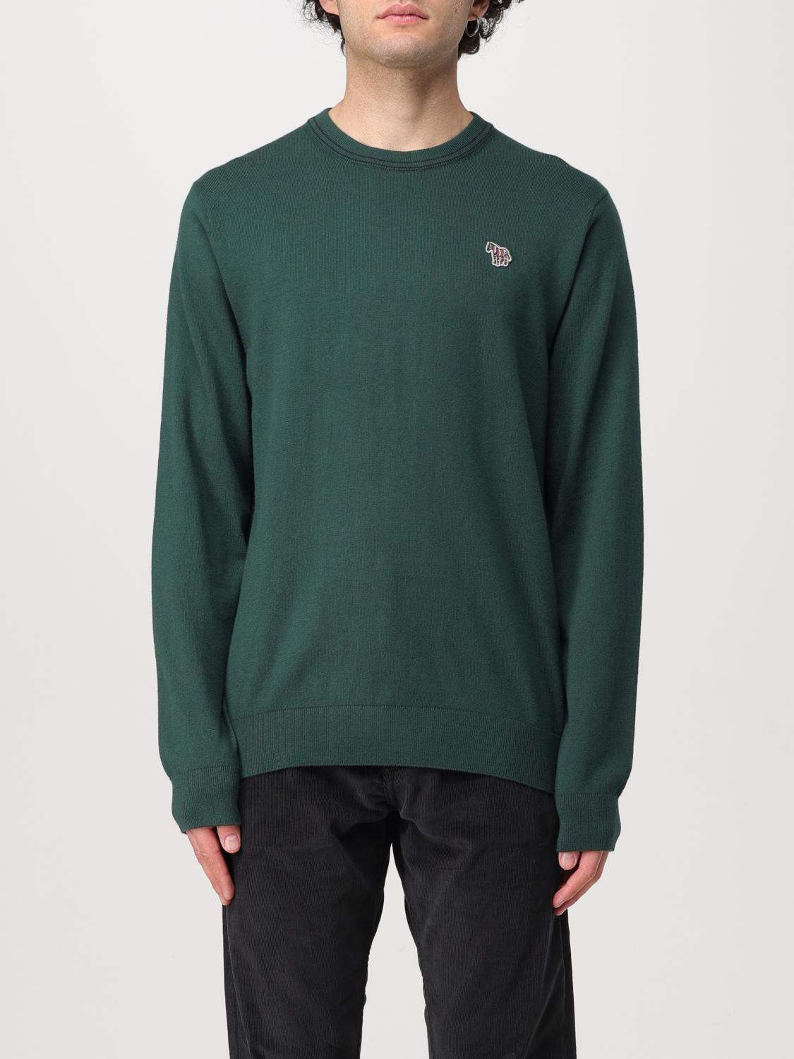 Ps By Paul Smith Zebra-motif Organic Cotton T-shirt In Grün