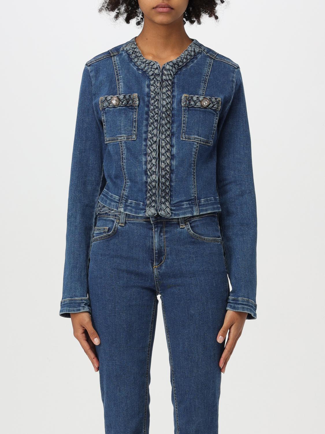 LIU •JO JACKET LIU JO WOMAN COLOR DENIM G30723028