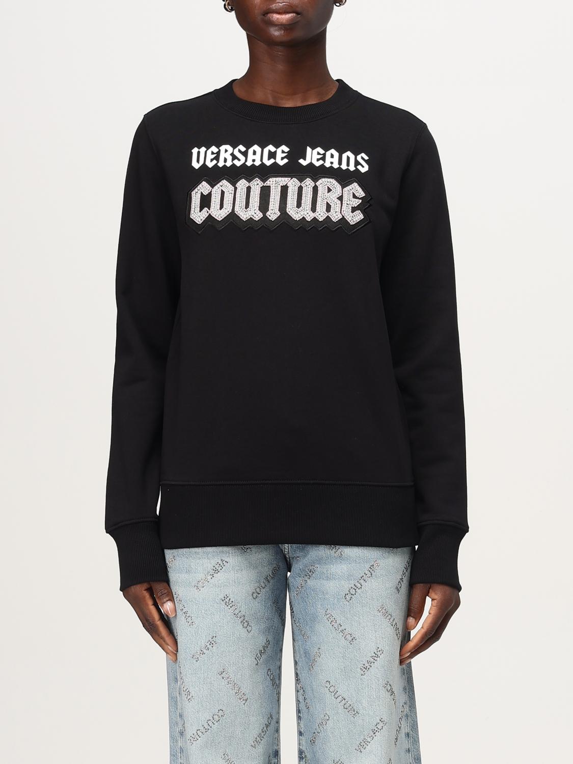 Versace Jeans Couture Sweatshirt Woman Color Black In Schwarz