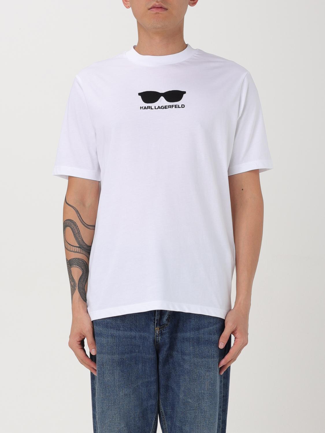 Karl Lagerfeld T-shirt Men Color White In Weiss